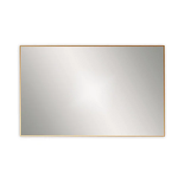 Venice Brushed Brass 1200 X 700mm Rectangular Mirror 4 Venice Brushed Brass 1200 X 700mm Rectangular Mirror - Image 2