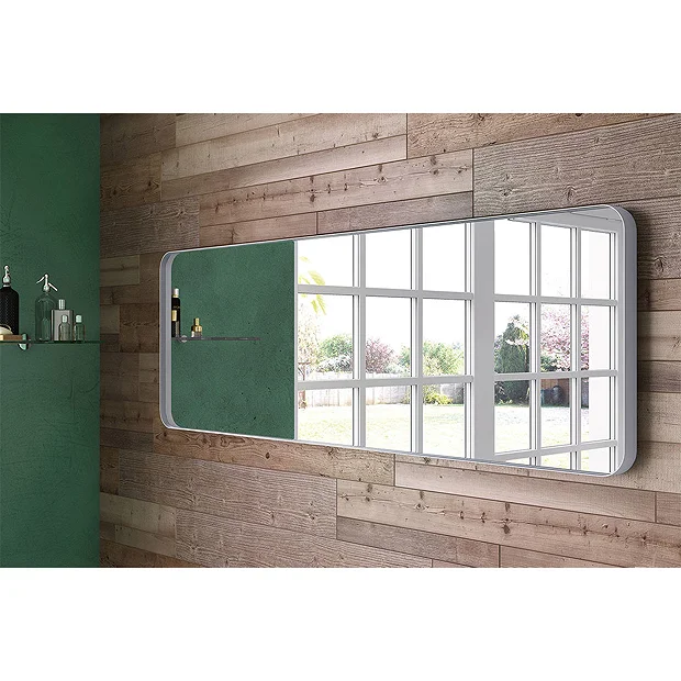 Venice White Frame 1500 X 500mm Rectangular Mirror 3 Venice White Frame 1500 X 500mm Rectangular Mirror