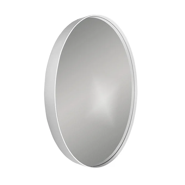 Venice White Frame 600mm Round Mirror 4 Venice White Frame 600mm Round Mirror - Image 2