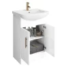 Venice 560mm Gloss White Vanity Unit With Brushed Brass Handles + Toilet Package 1 Venice 560mm Gloss White Vanity Unit With Brushed Brass Handles + Toilet Package -Vanity Unit Bathroom Suites vn56bbwcpk d7