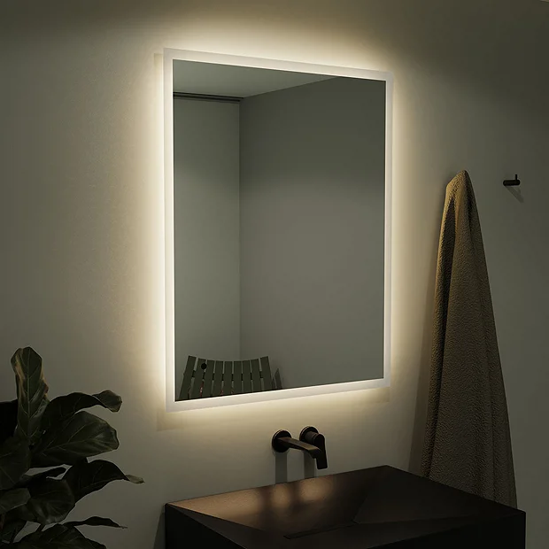 Venice 800 X 1200mm Rectangular LED Illuminated Anti-Fog Bathroom Mirror 5 Venice 800 X 1200mm Rectangular LED Illuminated Anti-Fog Bathroom Mirror - Image 3