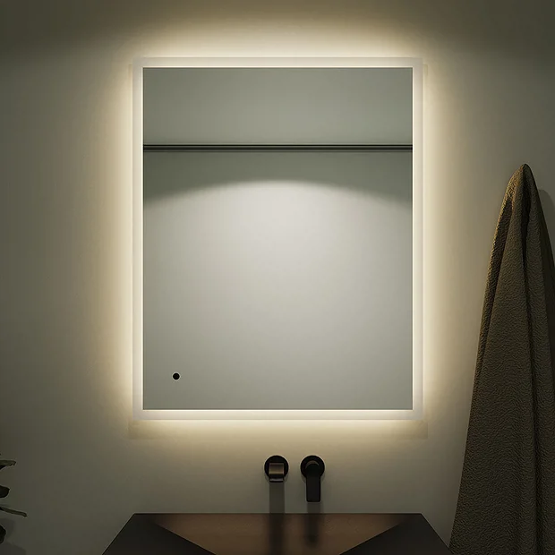Venice 800 X 1000mm Rectangular LED Illuminated Anti-Fog Bathroom Mirror 4 Venice 800 X 1000mm Rectangular LED Illuminated Anti-Fog Bathroom Mirror - Image 2