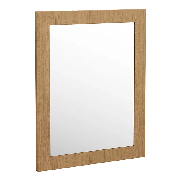 Valencia Naturale Oak Effect Framed Mirror 550 X 700mm 3 Valencia Naturale Oak Effect Framed Mirror 550 X 700mm