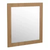Valencia Naturale Oak Effect Framed Mirror 650 X 700mm -Vanity Unit Bathroom Suites vnat65m d2
