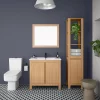Valencia Naturale Oak Effect Tall Unit -Vanity Unit Bathroom Suites vnattb d3