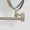 Venice Antique Brass 5x Magnifying Cosmetic Mirror With Curved Wall Plate -Vanity Unit Bathroom Suites vncmcuab d2