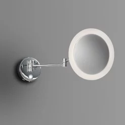 Venice Chrome Round 3x Magnifying LED Cosmetic Mirror -Vanity Unit Bathroom Suites vncmrnd d2