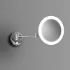 Venice Chrome Round 3x Magnifying LED Cosmetic Mirror 1 Venice Chrome Round 3x Magnifying LED Cosmetic Mirror -Vanity Unit Bathroom Suites vncmrnd d3