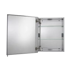Croydex Langley Single Door Mirror Cabinet With FlexiFix -Vanity Unit Bathroom Suites wc101369 d2