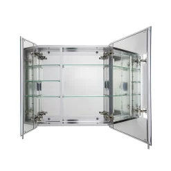 Croydex Newton Double Door Bi-View Mirror Cabinet With FlexiFix -Vanity Unit Bathroom Suites wc102069 d2