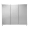 Croydex Westbourne Triple Door Tri-View White Steel Mirror Cabinet With FlexiFix -Vanity Unit Bathroom Suites wc102322 d3