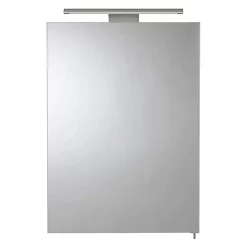 Croydex Madison Hang N Lock Single Door Illuminated Mirror Cabinet With Shaver Socket 700 X 500mm -Vanity Unit Bathroom Suites wc147369e d1n