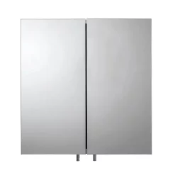 Croydex Avon Double Door Stainless Steel Mirror Cabinet -Vanity Unit Bathroom Suites wc866105 d2