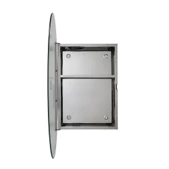 Croydex Tay Oval Mirrored Door Cabinet 9 Croydex Tay Oval Mirrored Door Cabinet -Vanity Unit Bathroom Suites wc870105 d2