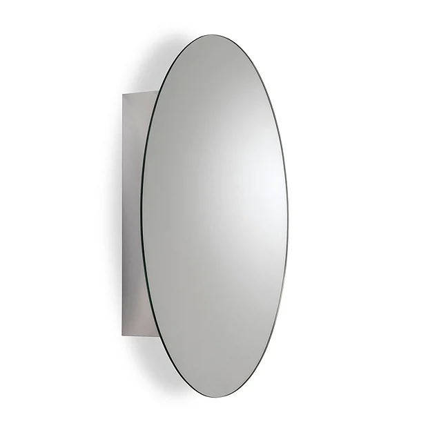 Croydex Tay Oval Mirrored Door Cabinet 3 Croydex Tay Oval Mirrored Door Cabinet
