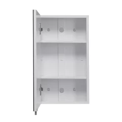 Croydex Dawley White Steel Single Door Mirror Cabinet With FlexiFix 9 Croydex Dawley White Steel Single Door Mirror Cabinet With FlexiFix -Vanity Unit Bathroom Suites wc930022 d1