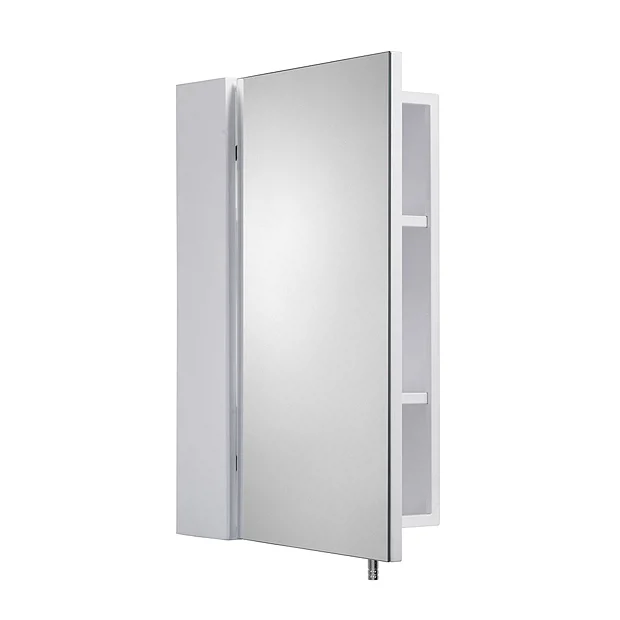 Croydex Dawley White Steel Single Door Mirror Cabinet With FlexiFix 3 Croydex Dawley White Steel Single Door Mirror Cabinet With FlexiFix