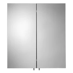 Croydex Dawley Matt Black 600mm Double Door Mirror Cabinet -Vanity Unit Bathroom Suites wc930221 d3