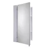 Croydex Finchley Stainless Steel Single Door Mirror Cabinet With FlexiFix 1 Croydex Finchley Stainless Steel Single Door Mirror Cabinet With FlexiFix -Vanity Unit Bathroom Suites wc940005 d4