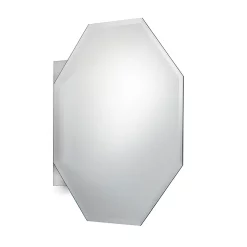 Croydex Favo Octagonal Mirrored Door Cabinet With Bevelled Edging -Vanity Unit Bathroom Suites wc970005 d3