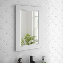 Chatsworth Mirror (600 X 400mm - White) -Vanity Unit Bathroom Suites whdanmir n l